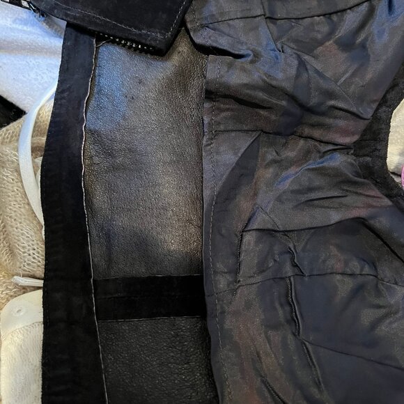 Y2K 90'S FIRENZE SANTA BARBARA SUEDE BUSTIER TOP SIZE S SMALL - Picture 3 of 5